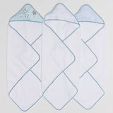 Blue Hooded Towels & Washcloths