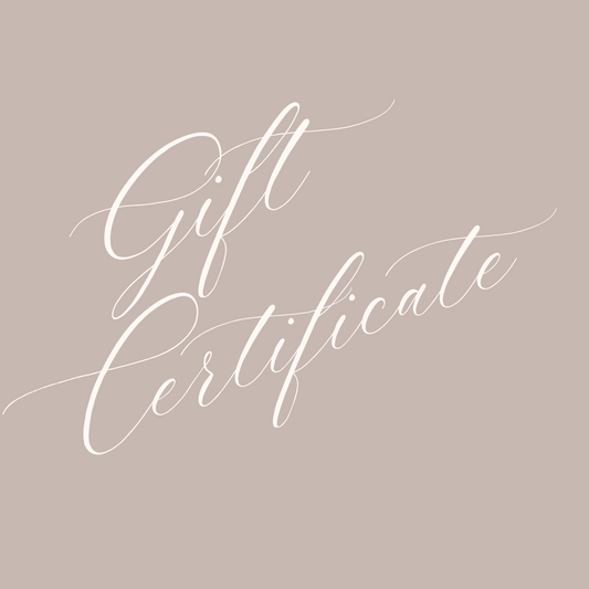 GIFT CERTIFICATE | $50.00 - $200.00
