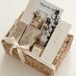 Refined possession day gift for a new homeowner featuring curated kitchen, décor and home fragrance pieces by Muse Baskets and Co.