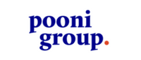 Company logo of a corporate client, Pooni Group, partnered with Muse Baskets and Co. for luxury gifting and branded basket orders across Canada.