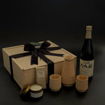 Luxury Sake Ceremony Gift Box with Hinoki Cypress Sake Set and Dai Ginjo Sake