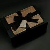 Premium charcuterie and wine box with an Acacia Wood Board by Muse Baskets and Co., curated for sophisticated gifting.