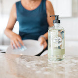 BERGAMOT + LIME DISH SOAP IN GLASS BOTTLE