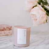 BLUSH COCONUT SOY WAX CANDLE - Muse Baskets and Co.