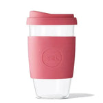 GLASS TRAVEL TUMBLE - RADIANT ROSE 16 OZ - Muse Baskets and Co.