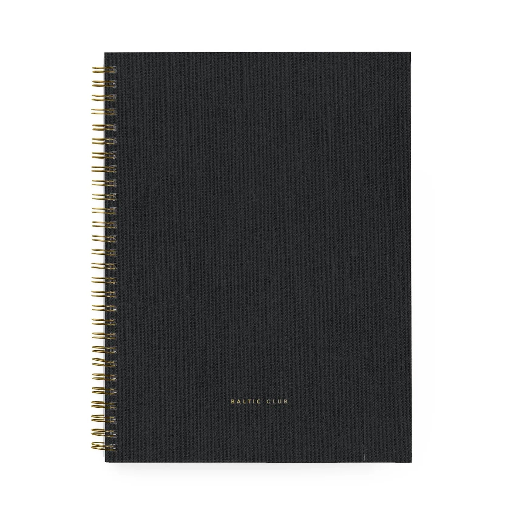 LARGE BLACK CLOTH SPIRAL NOTEBOOK - Muse Baskets and Co.