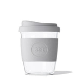 TRAVEL TUMBLER - COOL GREY GLASS 8 OZ - Muse Baskets and Co.